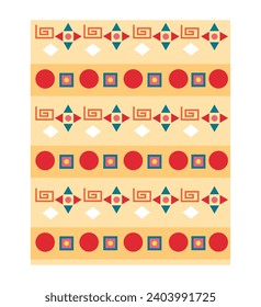 aso oke fabric design vector isolated