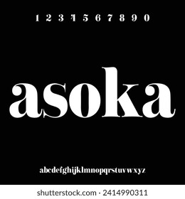 asoka, el elegante alfabeto fuente