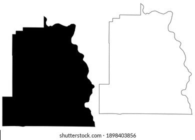 Asotin County, State of Washington (U.S. county, United States of America, USA, U.S., US) map vector illustration, scribble sketch Asotin map