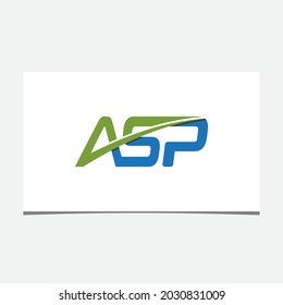 ASP INITIAL LOGO DESIGN VECTOR
