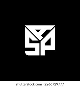 Diseño creativo del logotipo de letra ASP con gráfico vectorial, logotipo simple y moderno de ASP.