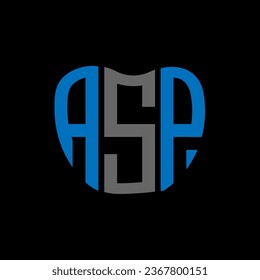 ASP letter logo creative design. ASP unique design.
