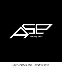 ASP logo design, ASP simple and modern logo. ASP luxurious alphabet design  