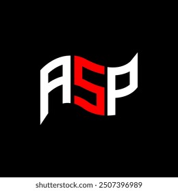 ASP logo design, ASP simple and modern logo. ASP luxurious alphabet design  
