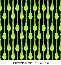Asparagus bunch pattern seamless. grass edible background. Vector texture