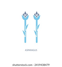 asparagus concept line icon. Simple element illustration. asparagus concept outline symbol design.