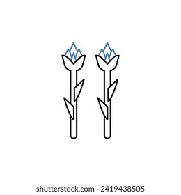 asparagus concept line icon. Simple element illustration. asparagus concept outline symbol design.