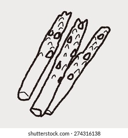asparagus doodle