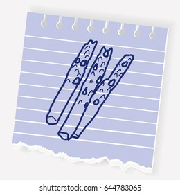 asparagus doodle