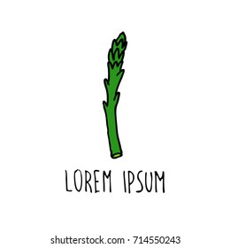 asparagus doodle icon