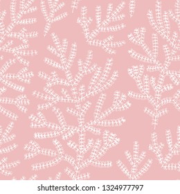 Asparagus fern. Hand-drawn vector botanical seamless pattern for your natural design.