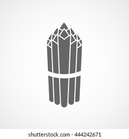 Asparagus Flat Icon On White Background