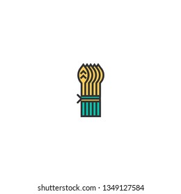 Asparagus icon design. Gastronomy icon vector illustration