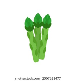 Asparagus icon with flat style. Simple asparagus vector illustration