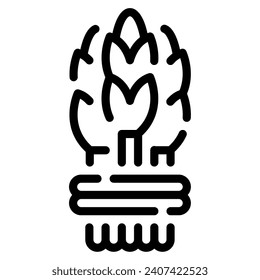 Asparagus icon illustration for uiux, web, app, infographic, etc