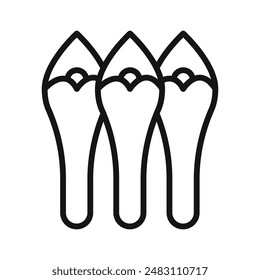 asparagus icon mark in filled style