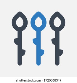 Asparagus Icon on white background