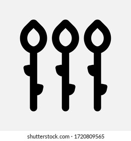 Asparagus Icon on white background