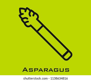 Asparagus icon signs