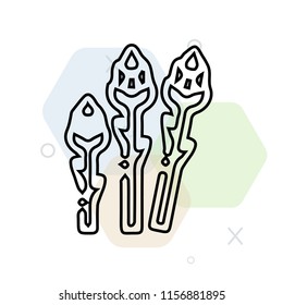 Asparagus icon vector can be used as png, Asparagus