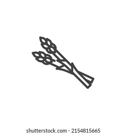 Asparagus line icon. linear style sign for mobile concept and web design. asparagus outline vector icon. Symbol, logo illustration. Vector graphics