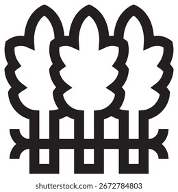 Asparagus Modern Vector Icon – Minimal Illustration Symbol Template for Web Mobile App UI Design