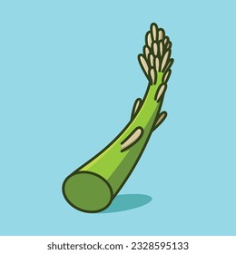 Asparagus simple cartoon vector icon illustration vegetable icon