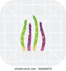 Asparagus stems icon