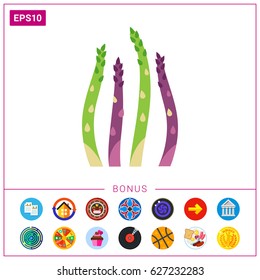 Asparagus stems icon