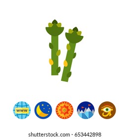 Asparagus stems icon