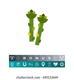 Asparagus stems icon