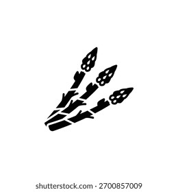 ícone do vetor de espargos. Ícone vegetal estilo sólido. uso perfeito para logotipo, apresentação, site e muito mais.
