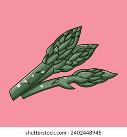 Asparagus, Vektorgrafik, flach, 2D, Vektorsymbol