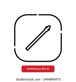 Asparagus, vegetable symbol outline vector icon