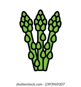 Asparagus vegetable vector design, healthy and organic food