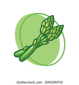 Asparagus vegetables drawing illustration design