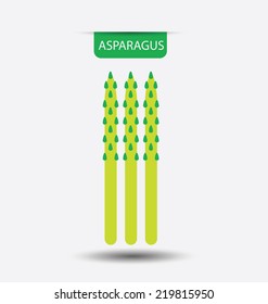 asparagus, vegetables vector illustration