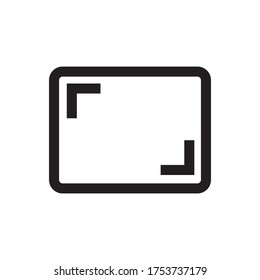 Aspect icon vector, simple design