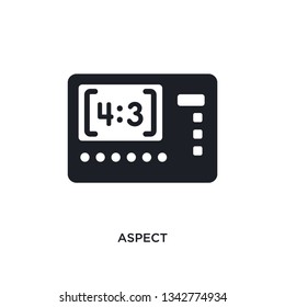 aspect isolated icon. simple element illustration from photography concept icons. aspect editable logo sign symbol design on white background. can be use for web and mobile