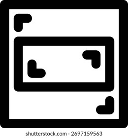 Aspect Ratio, Frame, Resolution Outline Icon
