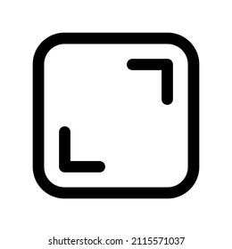 Aspect Ratio icon isolated on white background