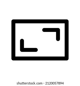 Aspect Ratio icon isolated on white background