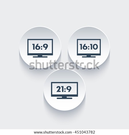 aspect ratio icons widescreen