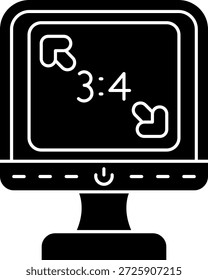 Línea de Relación de aspecto Vector Icon Design