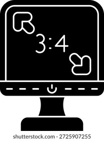 Línea de Relación de aspecto Vector Icon Design