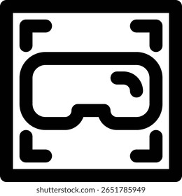 Aspect Ratio, Scaling, Screen Ratio Outline Icon