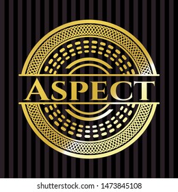 Aspect shiny emblem. Vector Illustration. Detailed.