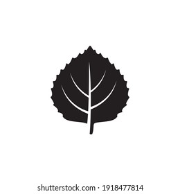 aspen leaf icon symbol sign vector