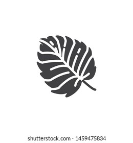 Aspen leaf vector icon. filled flat sign for mobile concept and web design. Tree leaf foliage glyph icon. Symbol, logo illustration. Vector graphics