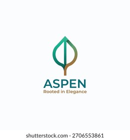 Aspen Modern Logo Design und kreatives Logo